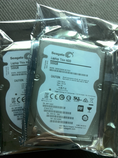 Seagate 500GB notebook hard disk